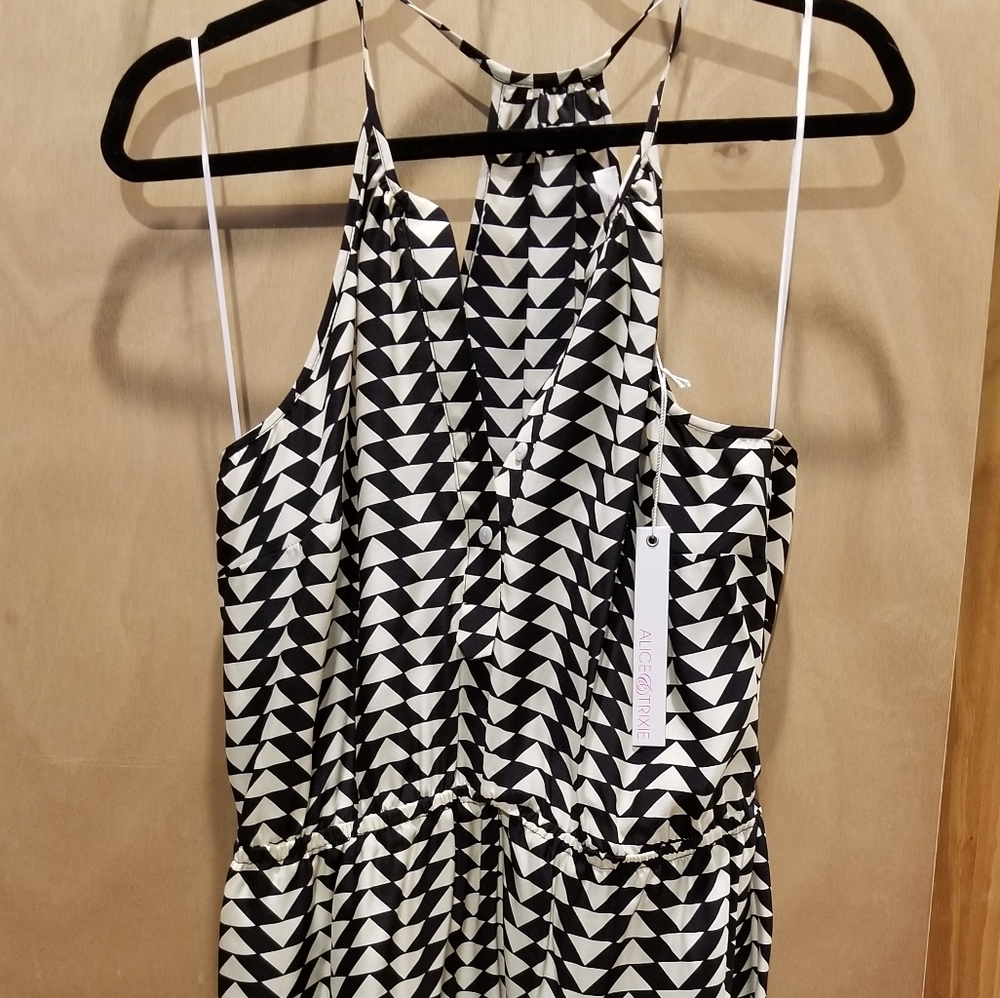 NWT Alice & Trixie SILK halter dress - size L